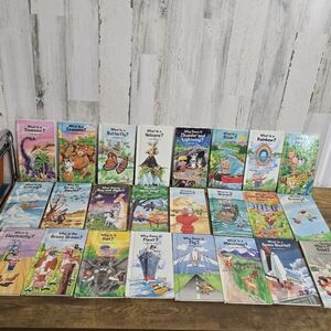 Lot of 24 A Just Ask Weekly Reader Vintage 1980's Hardcover Books
